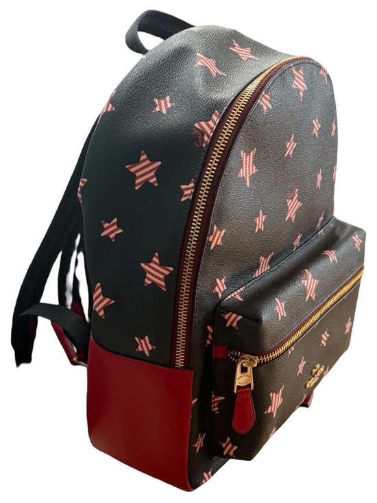 coach backpack with stars Charlie Americana Star Print Court Backpack In Signature Canvas